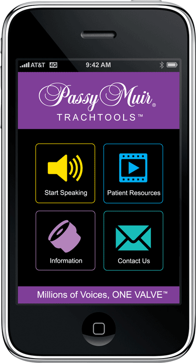 Passy Muir Trachtools app